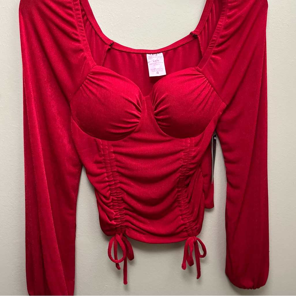 Women’s Ruched Drawstring Corset Style Top